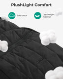 BAGSMART College Laptop Backpack for Women with Quilted Design, Water-Resistant Bookbag for 15.6 Inch Laptop