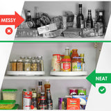 Non-Skid Lazy Susan Turntable Organizer (4-Pack, 10”) – Rotating Storage for Kitchen, Pantry, Fridge & Vanity