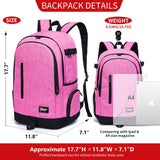 RICKYH Style Lightweight Backpack for Men & Women – Multi-Compartment College & Travel Daypack with Laptop Sleeve (Black)