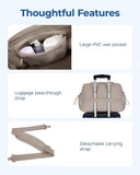 BAGSMART Gym & Travel Duffle Bag for Women – Lightweight Water-Resistant Weekender with Wet Pocket (Camel)