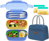 Pink 64 oz Stackable Bento Set with Insulated Lunch Bag