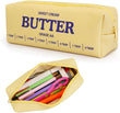 Butter Stick Pencil Case with Zipper and Large Storage