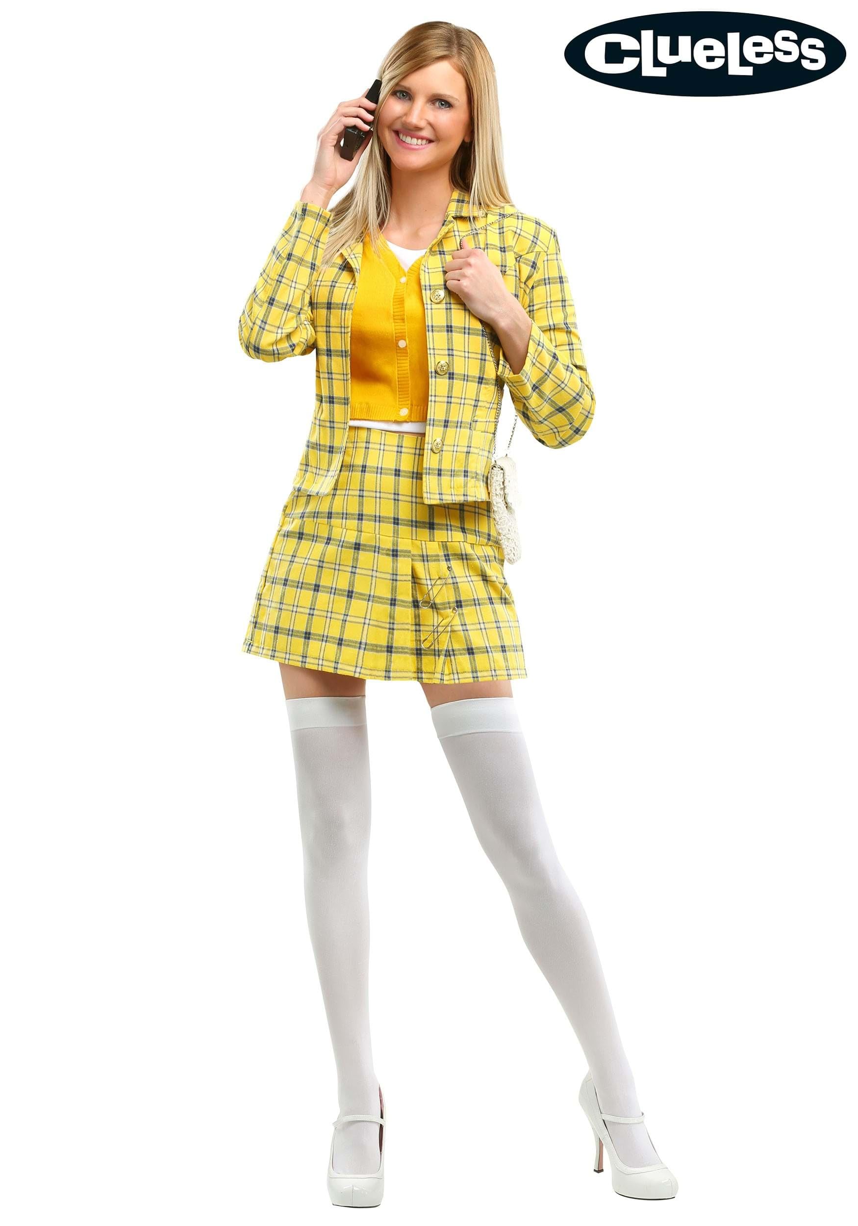 Clueless Cher Yellow Plaid Costume – Classic 90’s Schoolgirl Outfit 💛🎀