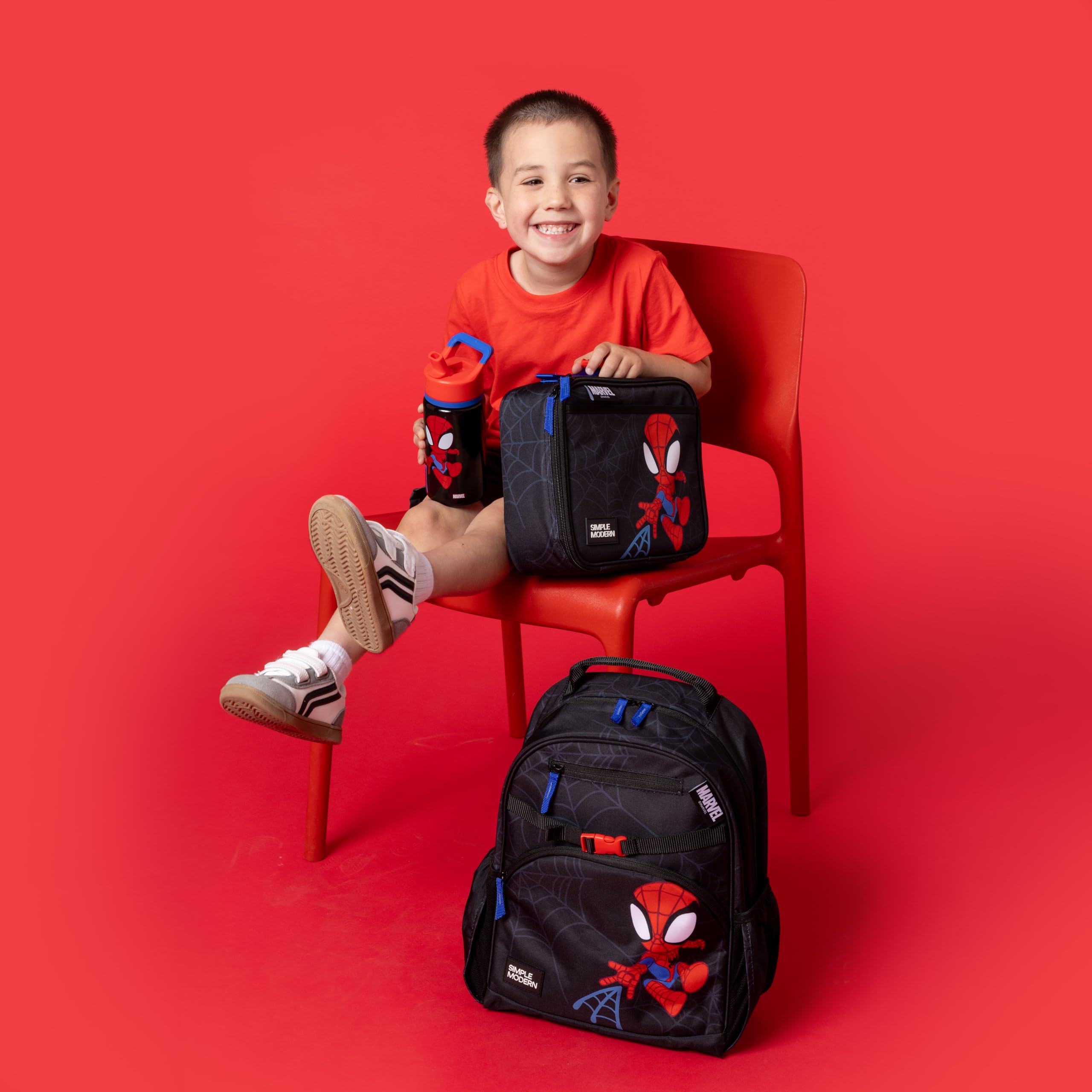 Simple Modern Marvel Spidey Kids Backpack 12L – Toddler & Elementary School Bag for Boys & Girls