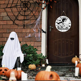 Autumn Wooden Round Sign – 12" Rustic Farmhouse Hanging Fall Decor with Jute Rope