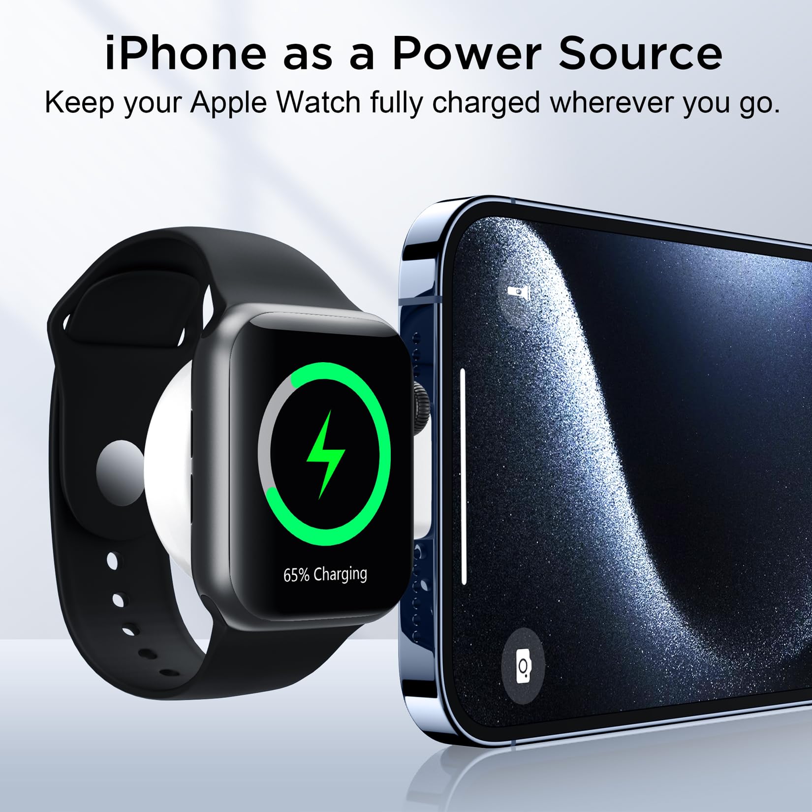 2-in-1 Magnetic Apple Watch Charger – Portable USB-C & USB-A Travel Charging Adapter for iWatch