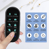 AI Smart Voice Translator Device with Photo Translation & Offline Languages – Portable Travel Language Assistant Black