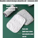 Premium Reusable Non-Scratch Silver Mesh Cleaning Cloth Set, Multipurpose Wet and Dry Kitchen Scrubber Pads (5 Pack)