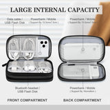 Portable Electronics Organizer Travel Case – Waterproof Cable Organizer Bag for Chargers, USB Cables, Earbuds & Tech Accessories