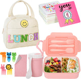 Rose Red 77-Piece Stackable Bento Lunch Kit