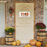 Fall Hanging Wooden Sign – Rustic Maple Leaf, Pumpkin & Football Wall Decor for Home & Porch