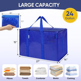 Extra Large Heavy-Duty Storage Moving Bag (24 Gallon) – Waterproof Foldable Organizer with Reinforced Handles