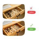 Magnetic Cable Organizer with Reusable Silicone Ties – Travel Cord Management Holder for Smart Devices Multicolor
