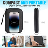 Travel Cable Organizer Pouch – Portable Tech Accessories Storage Case for Chargers & Gadgets