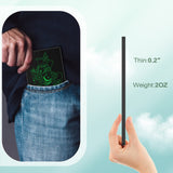 Ultra-Thin 6.5” Double-Sided LCD Writing Tablet – Portable Digital Scratch Pad & Communication Board (Black)