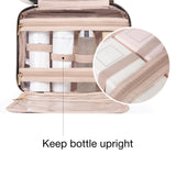 Hanging Toiletry Bag for Travel with Hook, Waterproof Cosmetic Organizer for Toiletries and Makeup