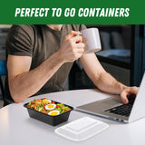 Dealusy 24oz Meal Prep Containers with Lids – 50 Pack Reusable Leakproof Food Containers