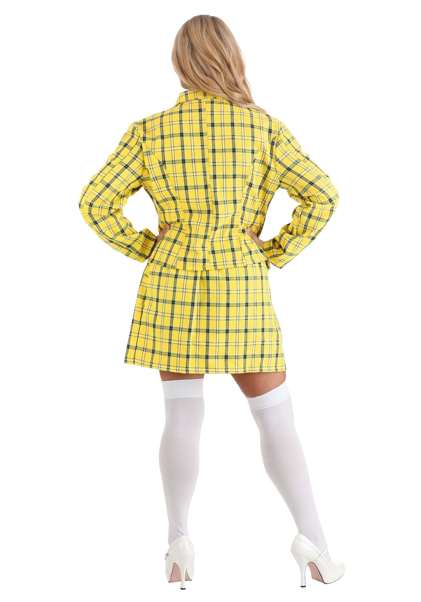 Clueless Cher Yellow Plaid Costume – Classic 90’s Schoolgirl Outfit 💛🎀