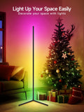 Tyute Smart RGB Corner Floor Lamp – 16M Colors, Music Sync & App Controlled Ambient Light