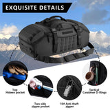 65L Tactical Duffle Bag – 3-in-1 Waterproof Military-Style Travel, Gym & Outdoor Backpack (Flag Black)