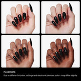 Audrey Black Gel Nail Polish – 15ml Long-Lasting UV/LED Soak Off Gel with High Gloss Finish