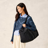 Vera Bradley Women’s Performance Twill Large Original Duffel Bag – Lightweight Quilted Travel Bag (Moonless Night)