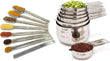 15-Piece Stainless Steel Measuring Cups & Spoons Set with Leveler – Stackable Long Handles for Cooking & Baking