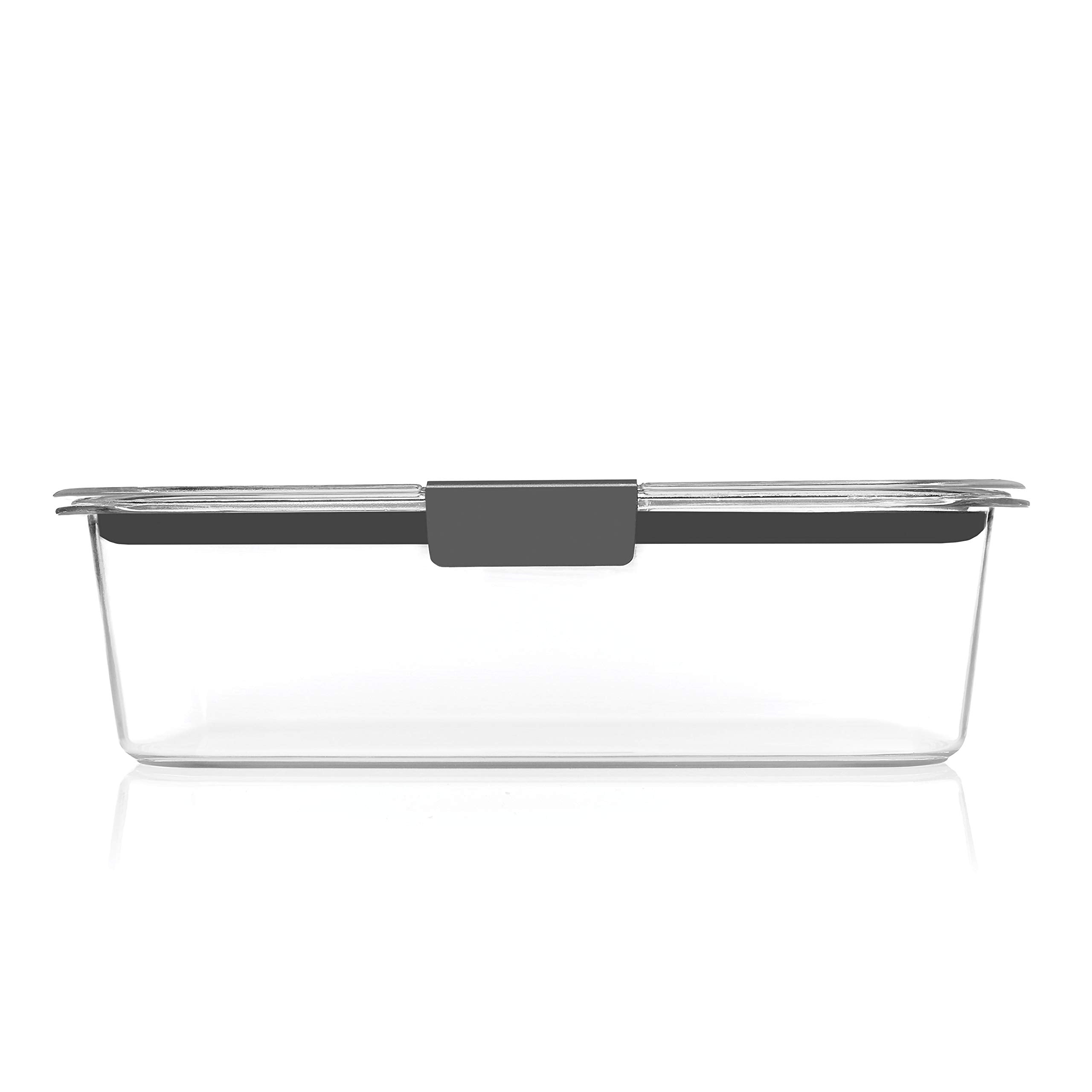 Brilliance Tritan Food Storage Containers – Leak-Proof Airtight Stackable Set (Clear, 5 Containers)
