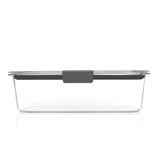 Brilliance Tritan Food Storage Containers – Leak-Proof Airtight Stackable Set (Clear, 5 Containers)