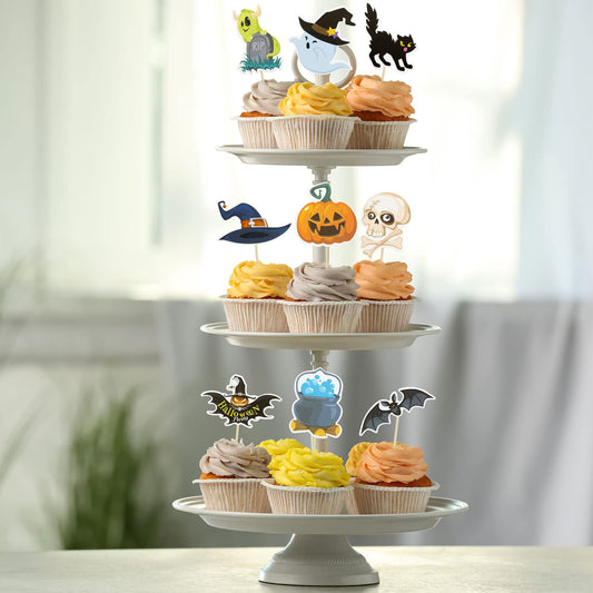 Halloween Witch Boot Cupcake Toppers – 36 Pcs Pre-Assembled Party Decorations (Halloween-Themed)
