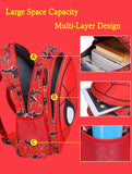 Red 3D Spider School Backpack Set with Pencil Case