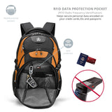 Swissdigital Design Laptop Backpack with USB-C Charging Port and RFID Protection, 31L Daily Travel Bag