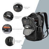 Design Travel Laptop Backpack with RFID Protection & USB Charging – 16″ College & Business Backpack (Black)