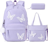 Black Star Corduroy 3-Piece School Backpack Set
