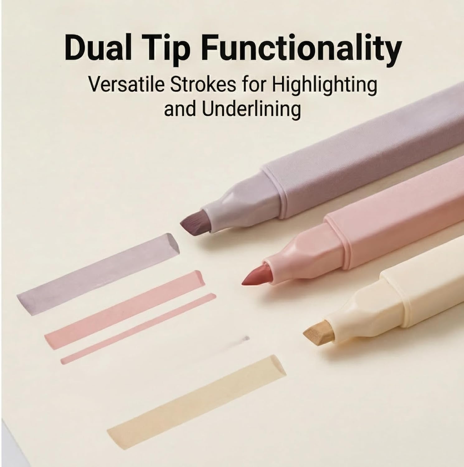 12-Color Dual-Ended Pastel Highlighter Set