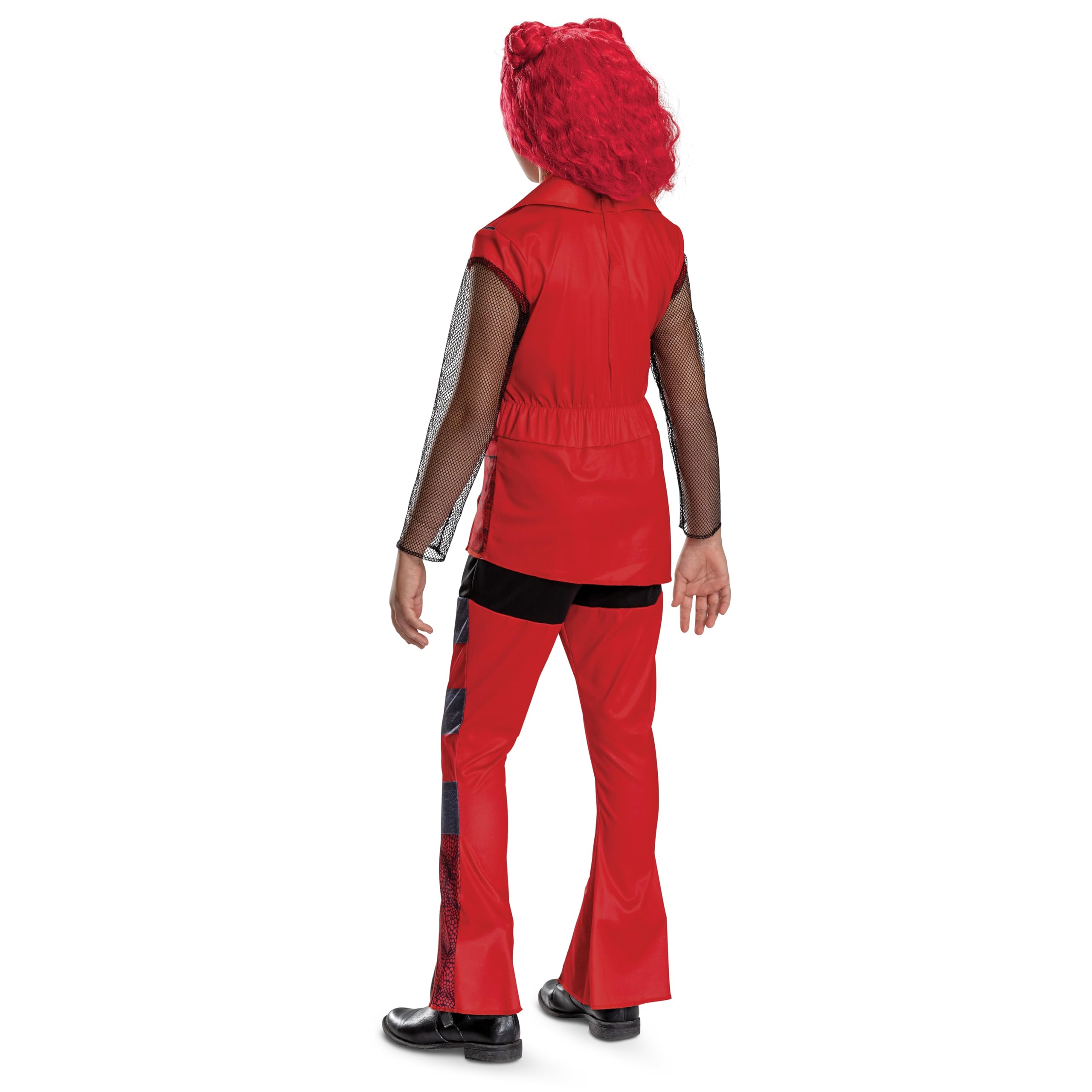 Official Disney Descendants Red Costume for Girls – Licensed Halloween Outfit (Top & Bottom Set)