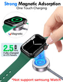 2-Pack 3-in-2 Multi Charging Cable for iPhone, Apple Watch & USB-C Devices – Travel Charging Cord (Gray)