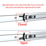 2-Tier Chrome Pull-Out Cabinet Organizer – Heavy-Duty Adjustable Slide-Out Shelves for Base Cabinets (No Door Mount)