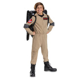 Kids Ghostbusters Spengler Costume – Official Movie Jumpsuit with Logo & Inflatable Proton Pack (Model 164259M-V2)