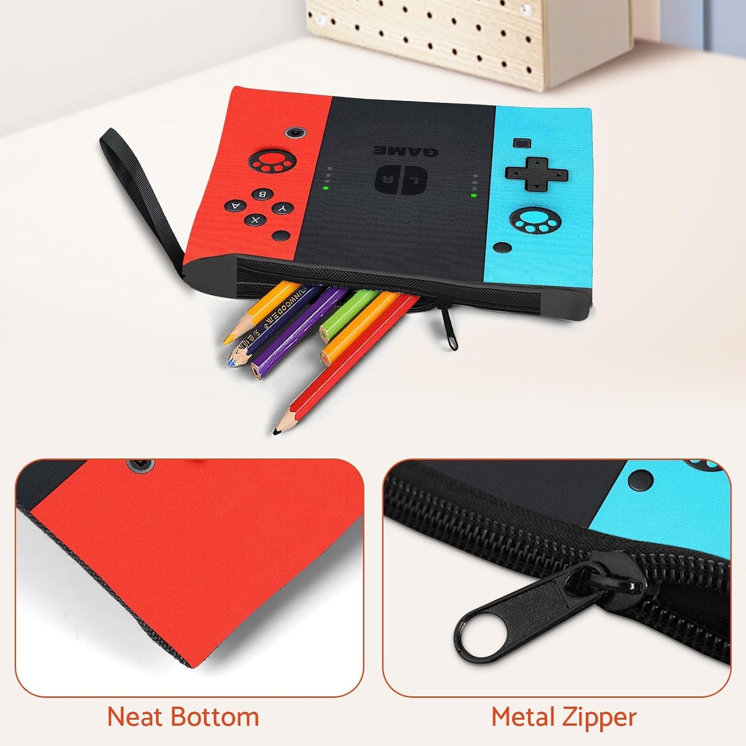 Gamer School Backpack Set with Lunch Bag and Pencil Case