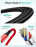 4-in-1 Multi Charging Cable with iWatch Magnetic Charger – Universal USB C, Lightning & Micro USB Fast Charging Cable for iPhone, Apple Watch, iPad, Samsung & Travel Devices