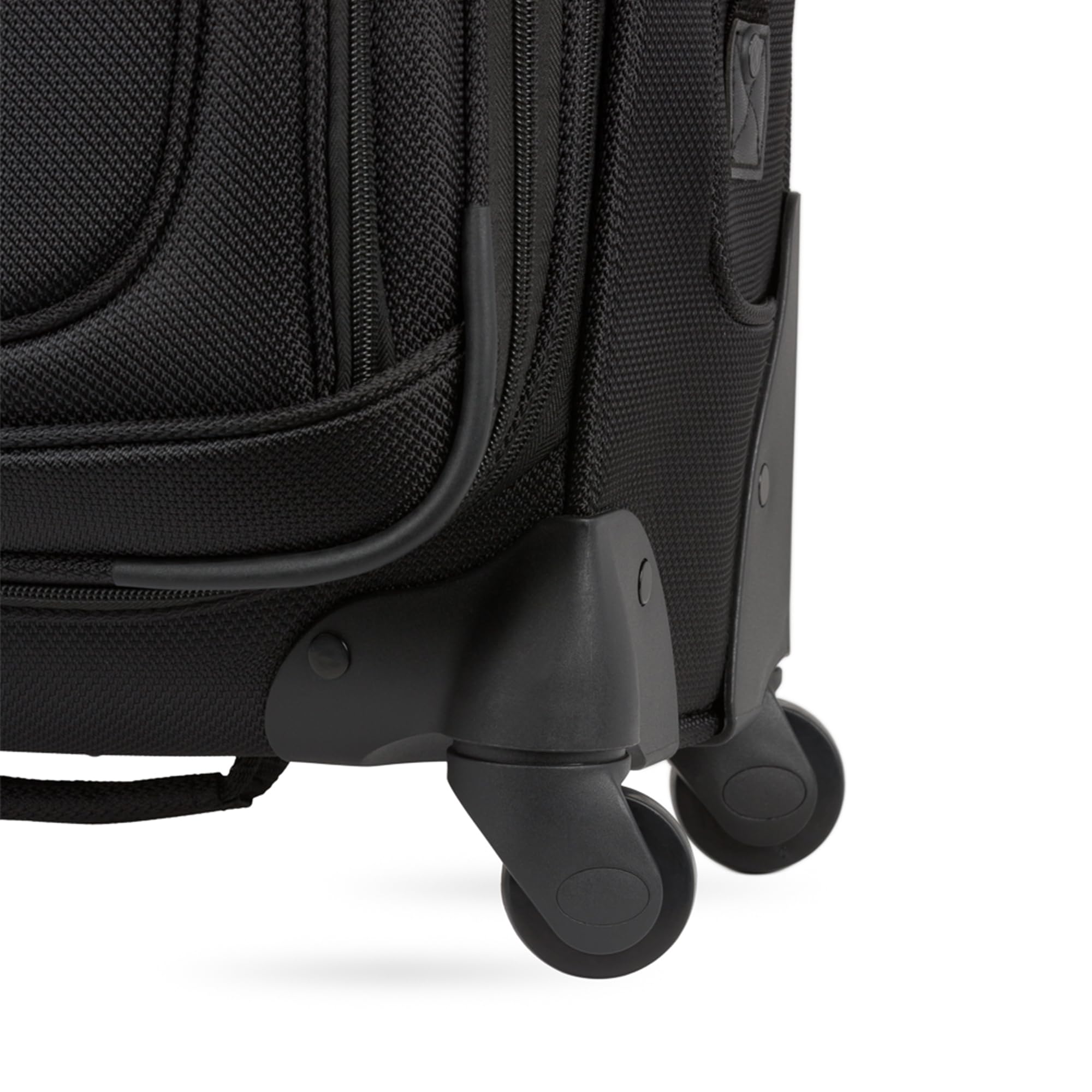 SwissGear Sion Softside Expandable Carry-On Luggage 21”, 360° Spinner Wheels Lightweight Travel Suitcase (Black)
