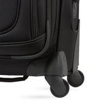 SwissGear Sion Softside Expandable Carry-On Luggage 21”, 360° Spinner Wheels Lightweight Travel Suitcase (Black)