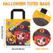 CCINEE 24pcs Halloween Non-Woven Treat Bags for Kids, Large Totes Bags Bulk Trick Or Treat Party Favor Goodies Gifts Bag with Handles for Party