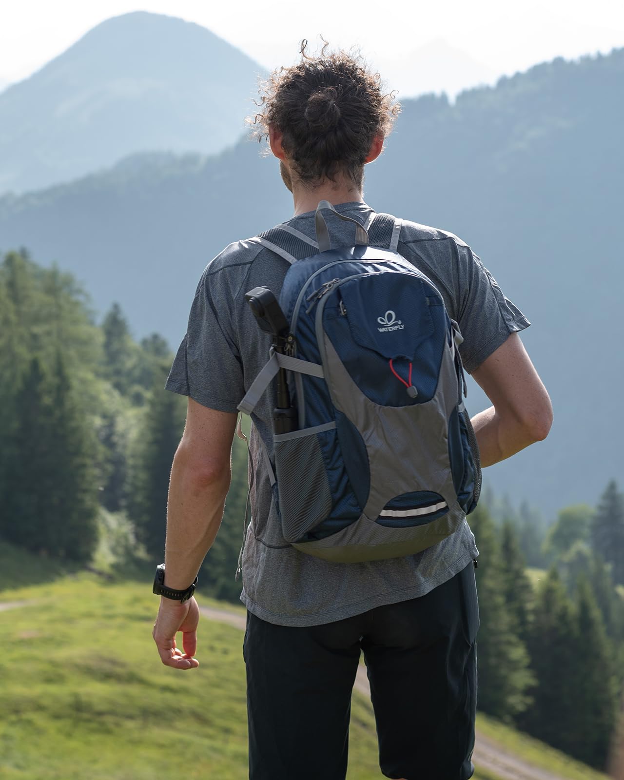 Waterfly 30L Ultra-Light Packable Hiking Backpack – Foldable Travel Daypack, Blue