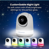 Full HD Baby Monitor with 5.5" Screen & Split-Screen Cameras – Secure Non-WiFi Video Baby Monitor with Night Light