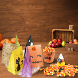Halloween Treat Bags - 24 Pcs Halloween Trick or Treat Goody Gags Gift Bags, 24 Pcs Stickers, Hallowe'en Goodie Bags Party Supplies