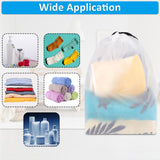 5 Pack Travel Shoe Bags for Luggage, Waterproof Drawstring Shoe Storage Bags for Travel and Closet Organization