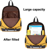3D School Bus Toddler Backpack Set with Insulated Lunch Bag