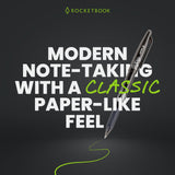 Rocketbook Mini Reusable Smart Notebook – Pocket Size Cloud-Connected Dot Grid Notepad (Gray, 3.5” x 5.5”)